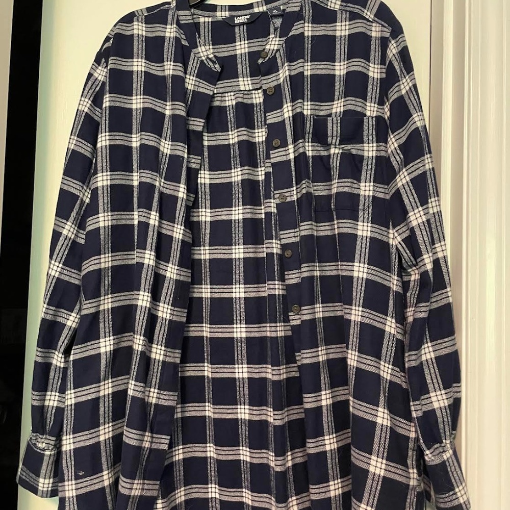 Button Down Blouse.  Tunic-Style